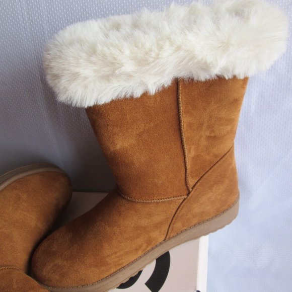 SO SOPHIA BIG GIRLS CHESTNUT WINTER BOOTS (SIZE 6) - Picture 12 of 16